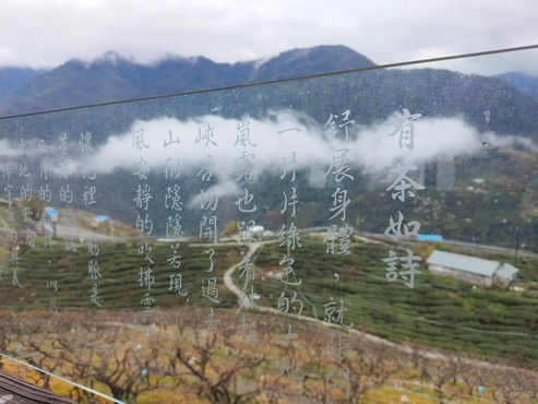 詩人路寒袖為望山長廊寫的--有茶如詩