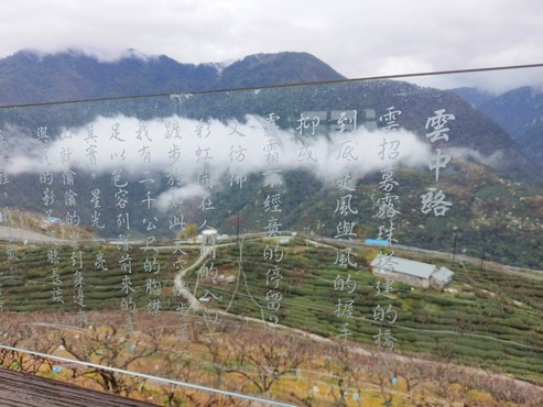 詩人路寒袖為望山長廊寫的--雲中路