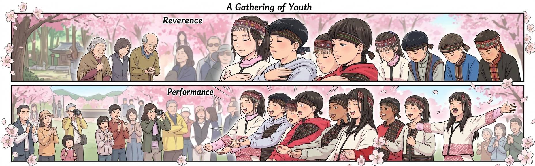武陵農場學生泰雅舞表演